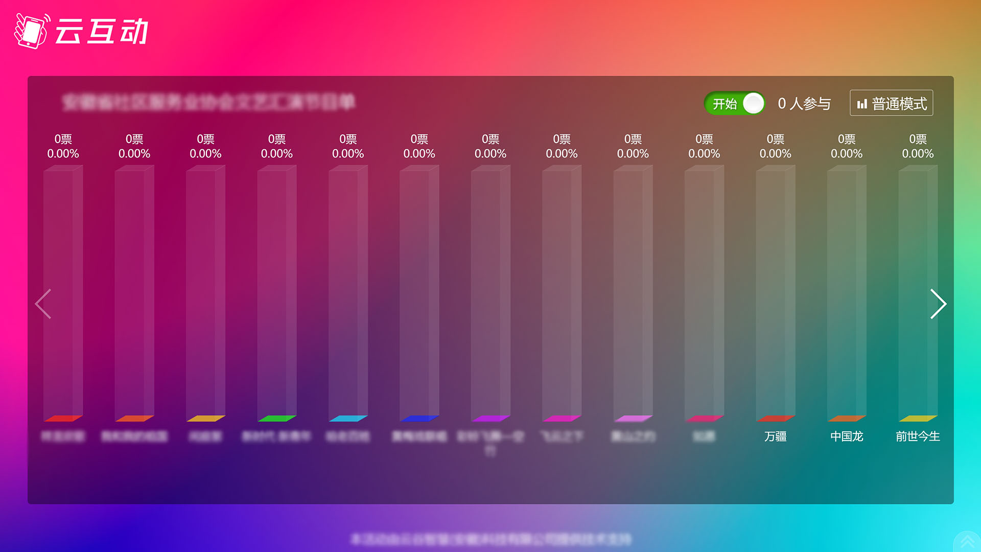 盐城现场大屏幕实时投票活动如果选项超出10个不能显示怎么解决？
